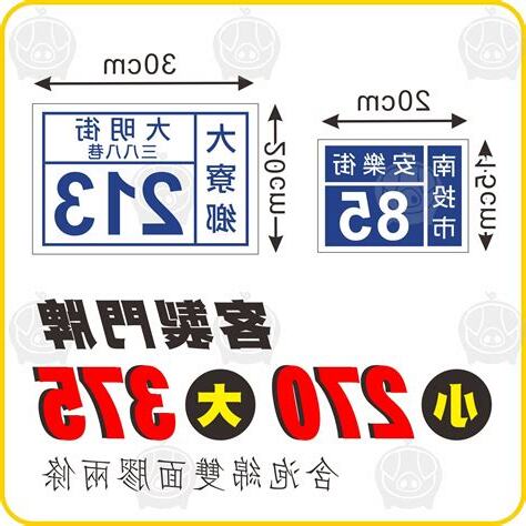 門牌號碼