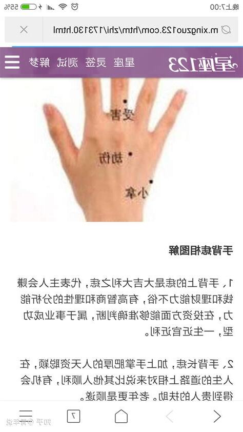 左手上有痣