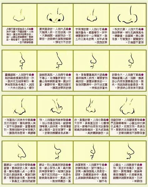 鼻子尖面相