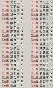 姓王的名字