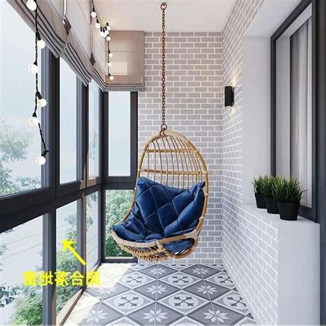 房間落地窗陽台