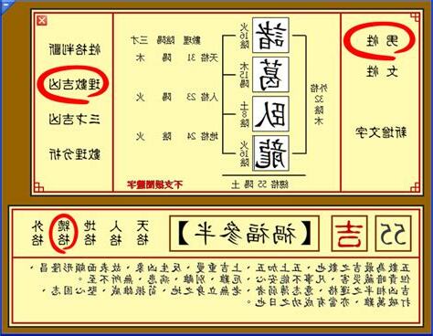 姓名吉凶