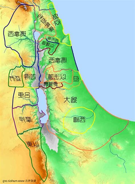 12支派分地