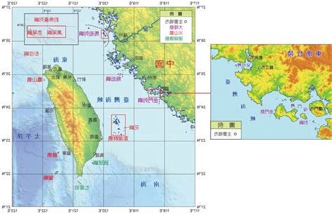 大陸沿海地圖