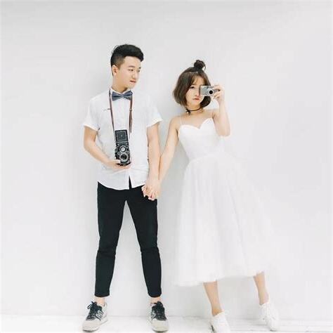 婚紗照擺放
