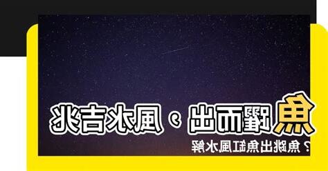 魚跳出魚缸風水