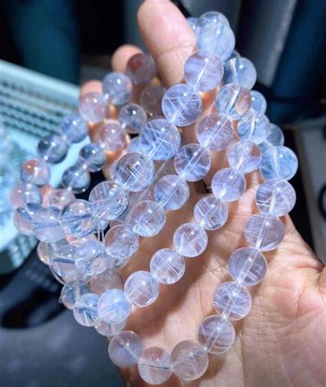 藍針水晶五行