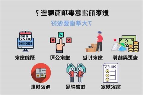 搬家前注意事項