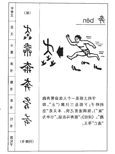 奔意思