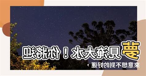 夢見淹大水