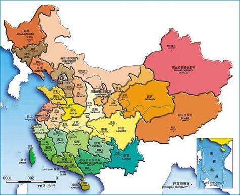 中國分省地圖