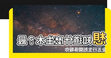 什麼生木