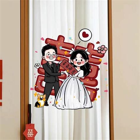 結婚鏡子貼紅紙
