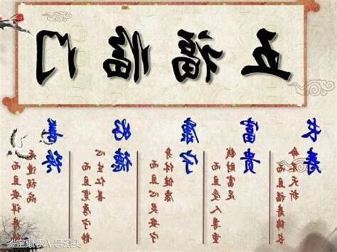 五福臨門意思