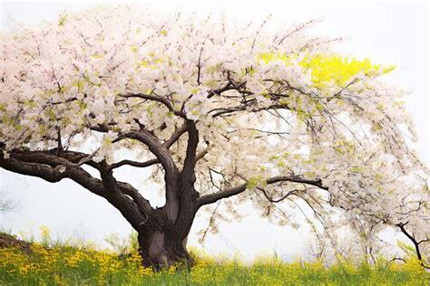 開滿花的樹