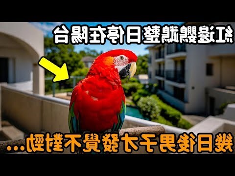 鳥停在陽台