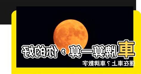 算車牌