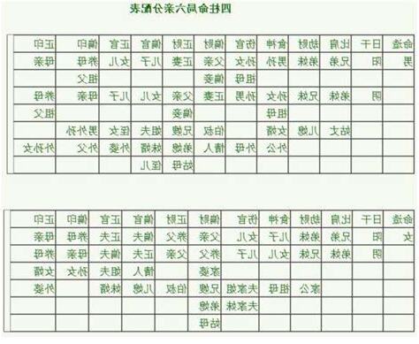 八字六親