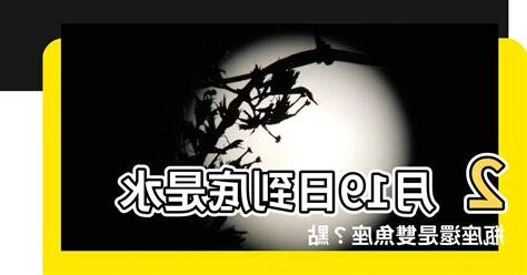 國曆2月19是什麼星座