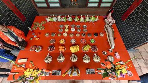祭品擺放