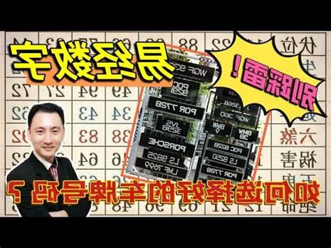 車子號碼吉凶
