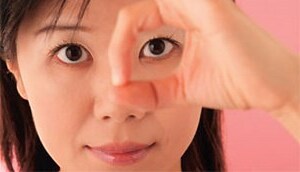 眼睛周圍黑黑的