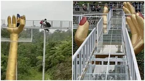 玻璃突然碎裂