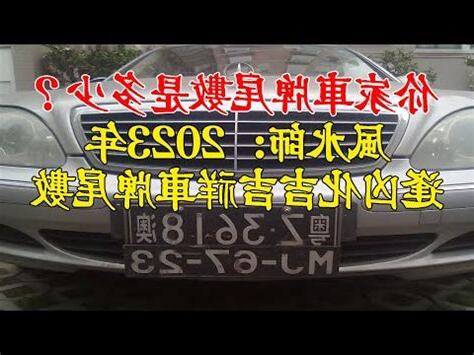 車牌尾數大