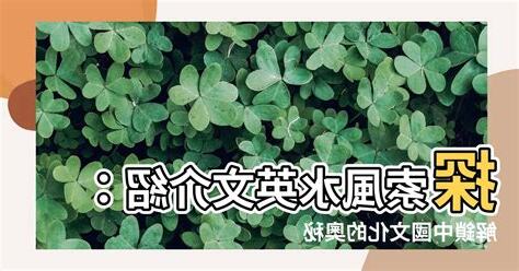 風水英文