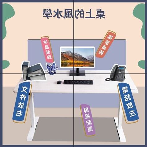 辦公桌電腦擺設