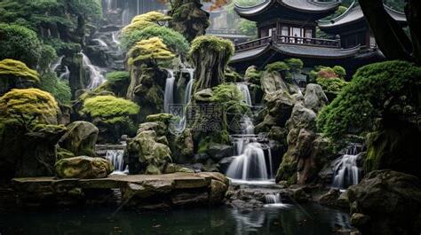 假山瀑布