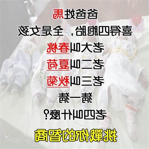 春花秋月秋菊冬月的爸爸姓什麼