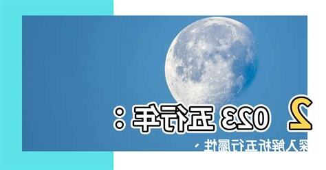 2023五行