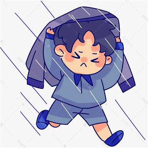 突然下雨