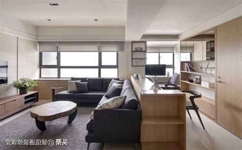 客廳兼書房設計