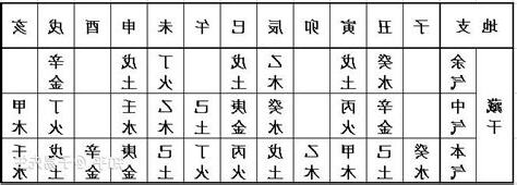 地支藏干記憶法