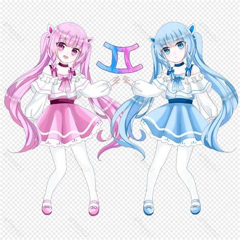 星座少女可愛圖案