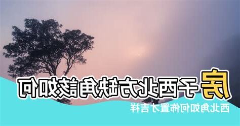 房子缺西北角