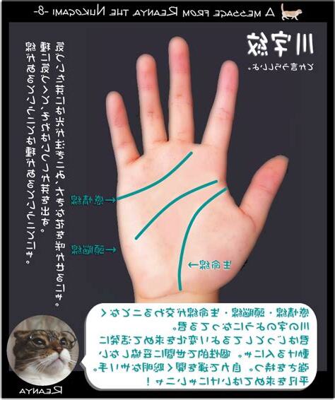 川字紋手相女