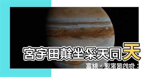 天同天梁田宅宮
