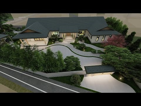 三合院建築圖