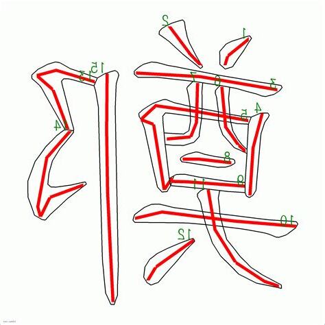 鄭筆畫數