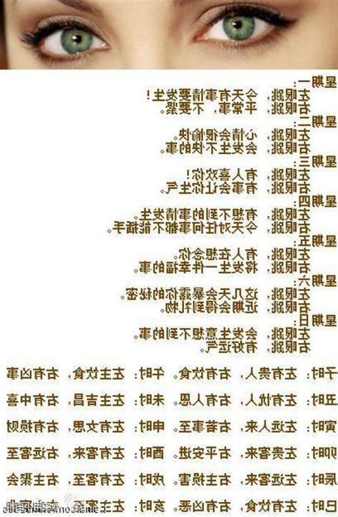 眼跳法测吉凶