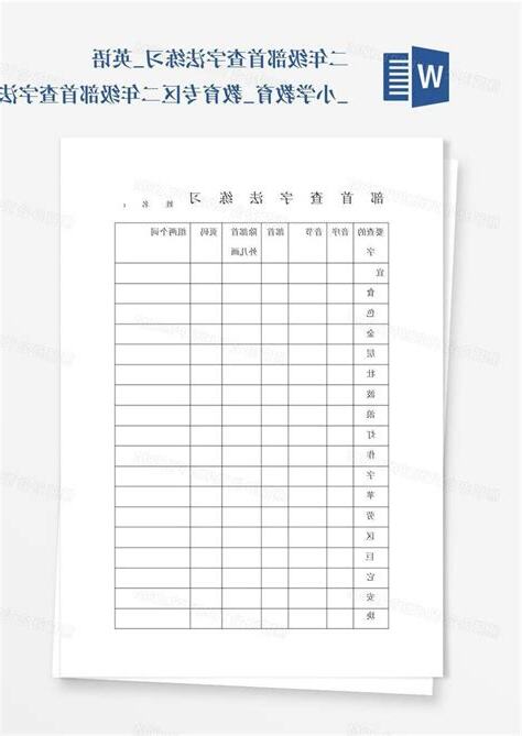 查部首字