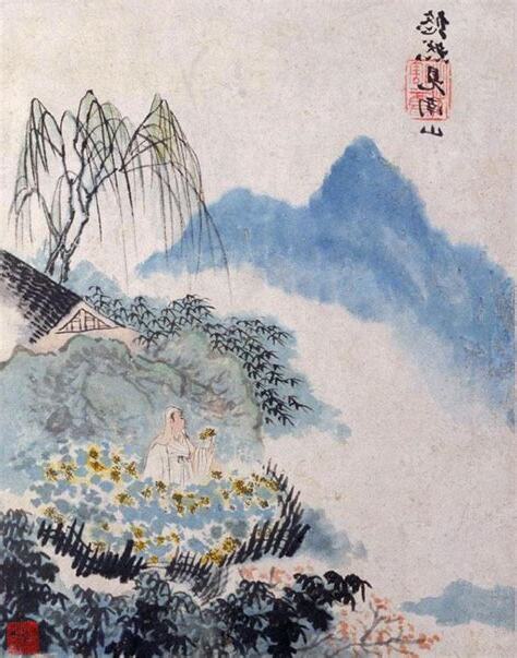 採菊東籬下悠然見南山心情