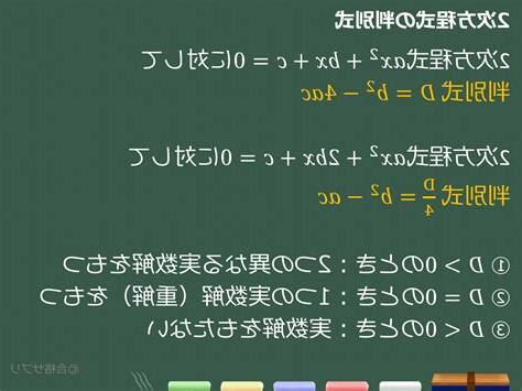 判別式小於0意義
