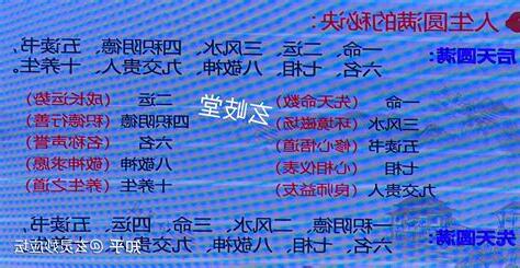 一命二运三风水四积功德五读书