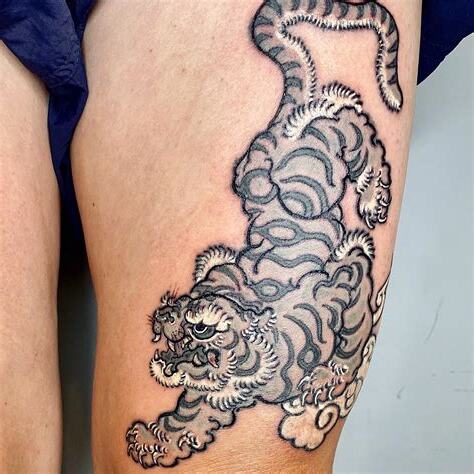 上山虎刺青意思