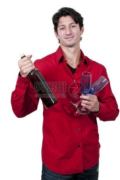 拿酒瓶