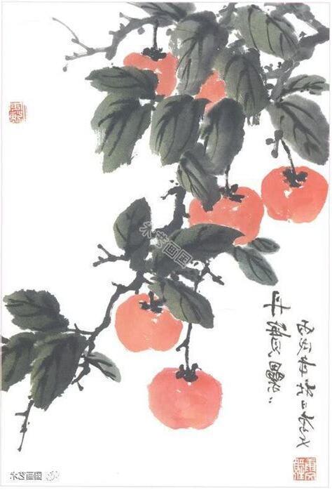柿子國畫